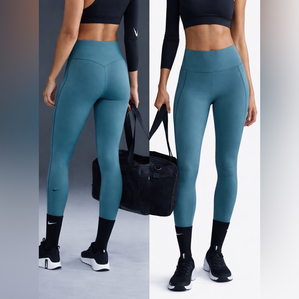 NEW $110 Nike Universa High Waist 7/8 Leggings w/ Pockets Women's XL HQ6813-006